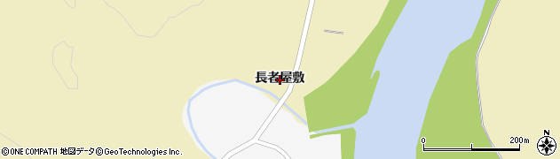 秋田県大仙市大沢郷寺（長者屋敷）周辺の地図