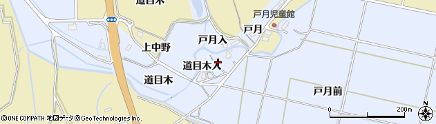 秋田県大仙市神宮寺（道目木入）周辺の地図