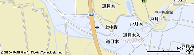 秋田県大仙市神宮寺（道目木）周辺の地図