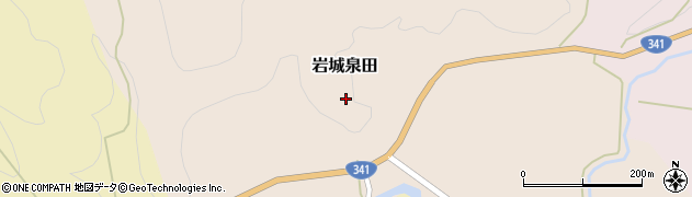 秋田県由利本荘市岩城泉田（小森）周辺の地図