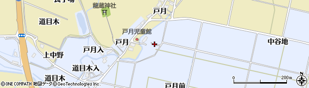 秋田県大仙市神宮寺戸月前周辺の地図