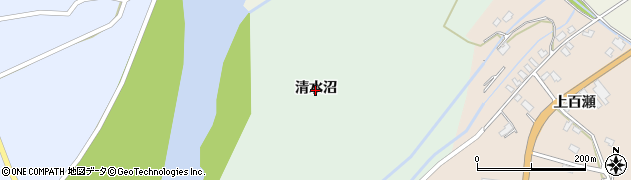 秋田県大仙市長戸呂（清水沼）周辺の地図