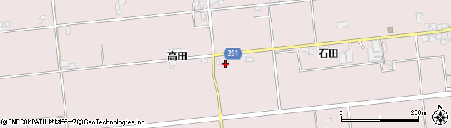 秋田県大仙市清水高田100周辺の地図