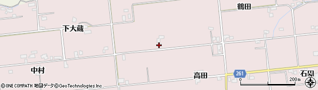 秋田県大仙市清水高田6周辺の地図