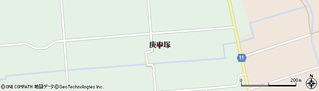 秋田県大仙市太田町国見（庚申塚）周辺の地図