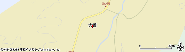 秋田県秋田市雄和神ケ村大橋周辺の地図