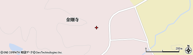 秋田県大仙市大沢郷宿（金剛寺）周辺の地図