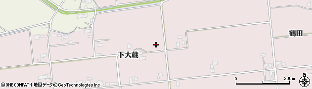 秋田県大仙市清水（下大蔵）周辺の地図