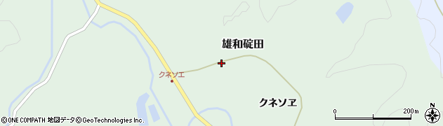 秋田県秋田市雄和碇田クネソヱ54周辺の地図