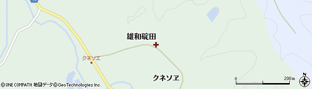 秋田県秋田市雄和碇田クネソヱ96周辺の地図