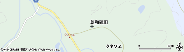 秋田県秋田市雄和碇田クネソヱ106周辺の地図
