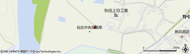 秋田県大仙市長野水上野周辺の地図