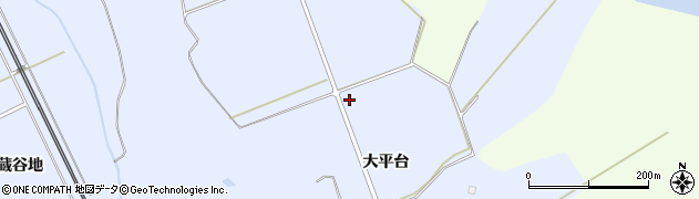 秋田県大仙市神宮寺（大平台）周辺の地図