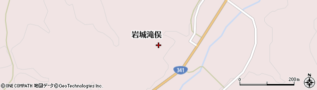 秋田県由利本荘市岩城滝俣（前田沢）周辺の地図