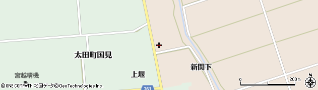 秋田県大仙市太田町斉内新関下29周辺の地図