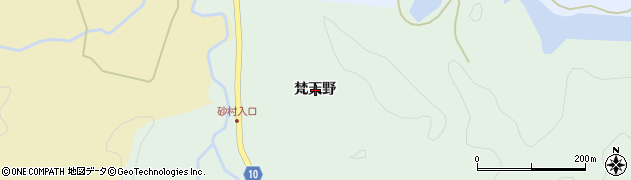 秋田県秋田市雄和碇田（梵天野）周辺の地図