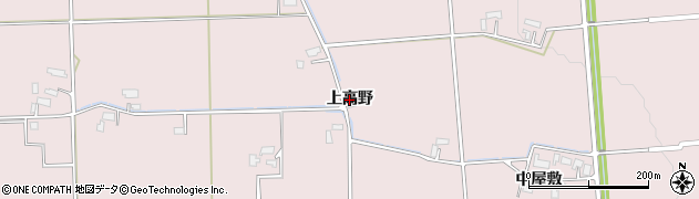 秋田県大仙市清水（上高野）周辺の地図