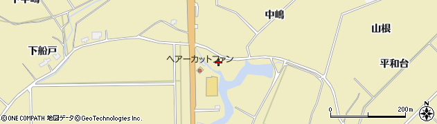 秋田県大仙市北楢岡長丁場周辺の地図