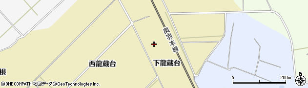 秋田県大仙市北楢岡（下龍蔵台）周辺の地図