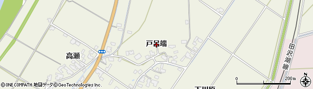 秋田県大仙市長野（戸呂端）周辺の地図