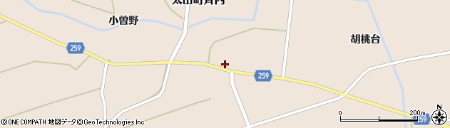 秋田県大仙市太田町斉内（杉元）周辺の地図