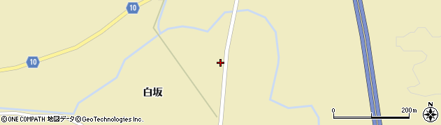 秋田県大仙市大沢郷寺白坂館41周辺の地図