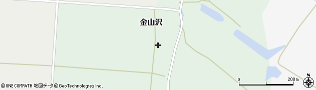 秋田県大仙市金山沢金山沢周辺の地図