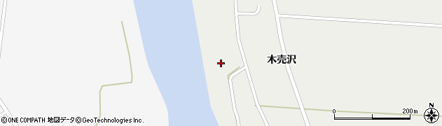 秋田県大仙市木原田（長サ田）周辺の地図