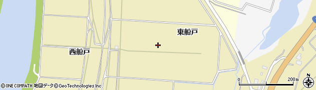 秋田県大仙市北楢岡東船戸周辺の地図