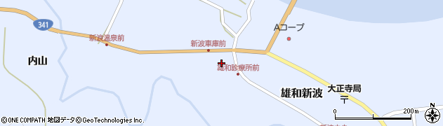秋田県秋田市雄和新波新町271周辺の地図