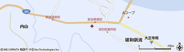 秋田県秋田市雄和新波新町164周辺の地図