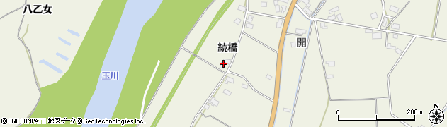 秋田県大仙市長野続橋21周辺の地図