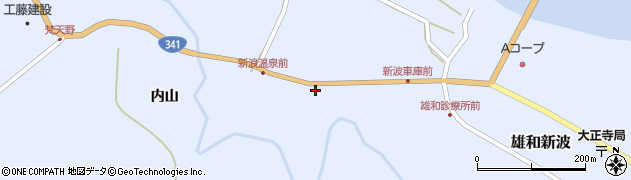 秋田県秋田市雄和新波新町171周辺の地図