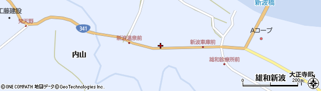 秋田県秋田市雄和新波新町103周辺の地図