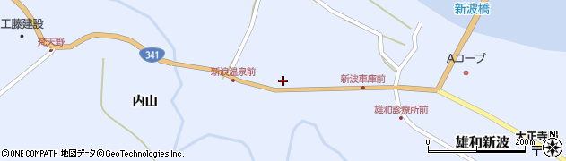 秋田県秋田市雄和新波新町130周辺の地図