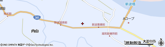 秋田県秋田市雄和新波新町111周辺の地図