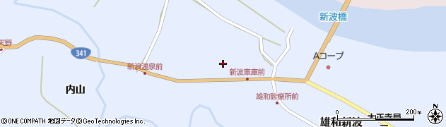 秋田県秋田市雄和新波新町114周辺の地図