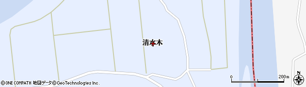 秋田県秋田市雄和新波清水木周辺の地図