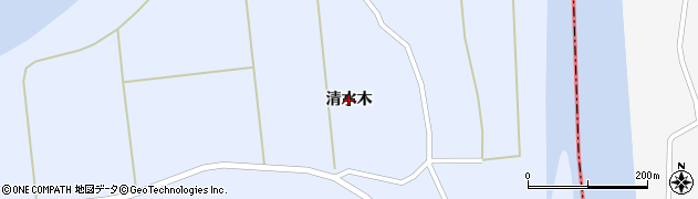 秋田県秋田市雄和新波（清水木）周辺の地図