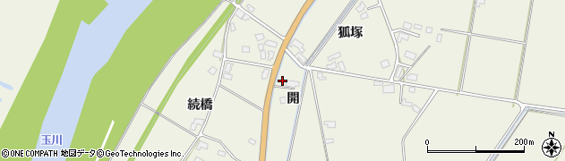 秋田県大仙市長野開41-3周辺の地図