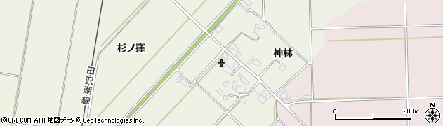 秋田県大仙市長野神林154周辺の地図
