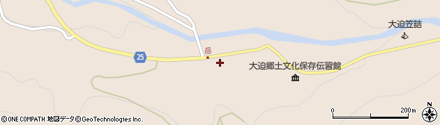 岩手県花巻市大迫町内川目（第１地割）周辺の地図