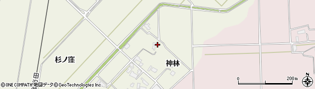 秋田県大仙市長野神林46周辺の地図