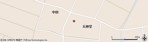 秋田県大仙市太田町斉内（天神堂）周辺の地図