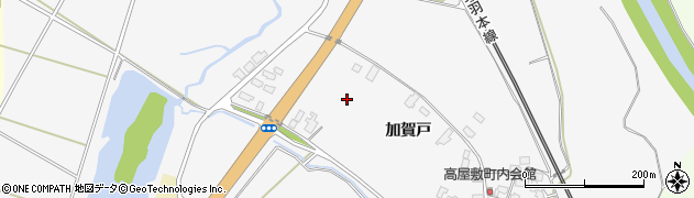 秋田県大仙市刈和野（加賀戸）周辺の地図