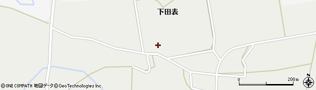 秋田県大仙市木原田（下田表）周辺の地図