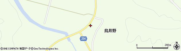 秋田県大仙市土川（鳥井野）周辺の地図