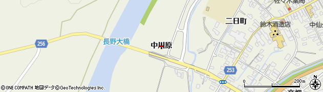 秋田県大仙市長野（中川原）周辺の地図