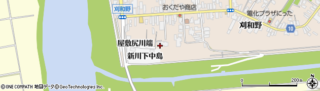 秋田県大仙市刈和野周辺の地図