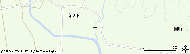 秋田県大仙市土川寺ノ下周辺の地図